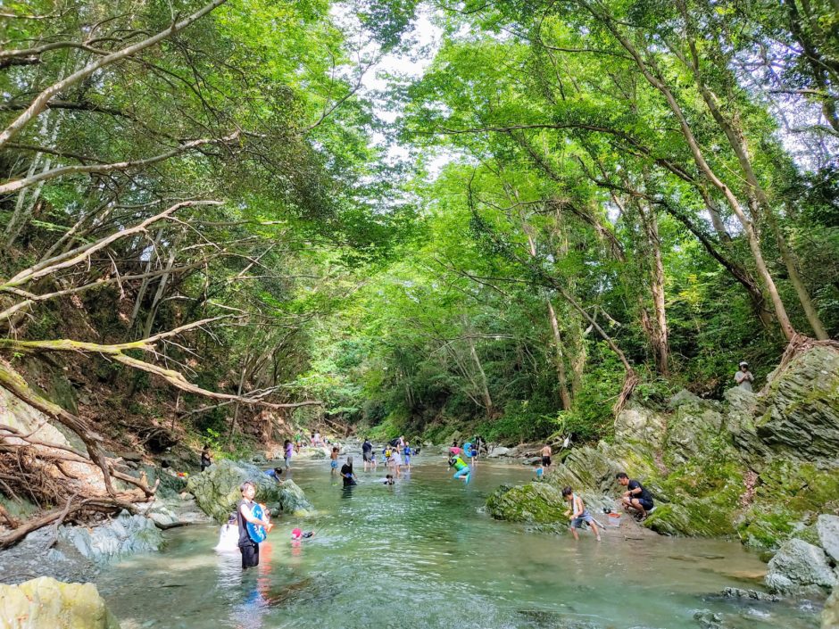 三波渓谷の全景